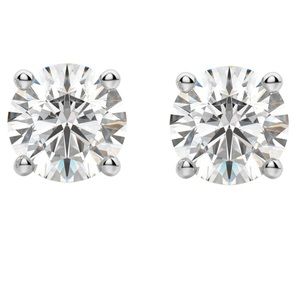 VVS MOISSANITE DIAMOND STUD EARRINGS